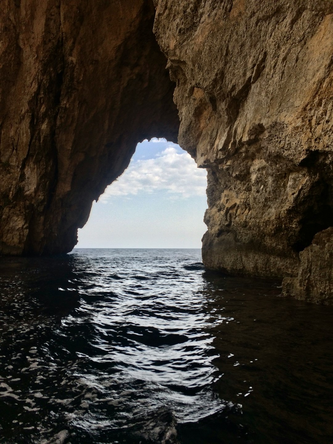 Natural arch photo spot Malta Blue Grotto