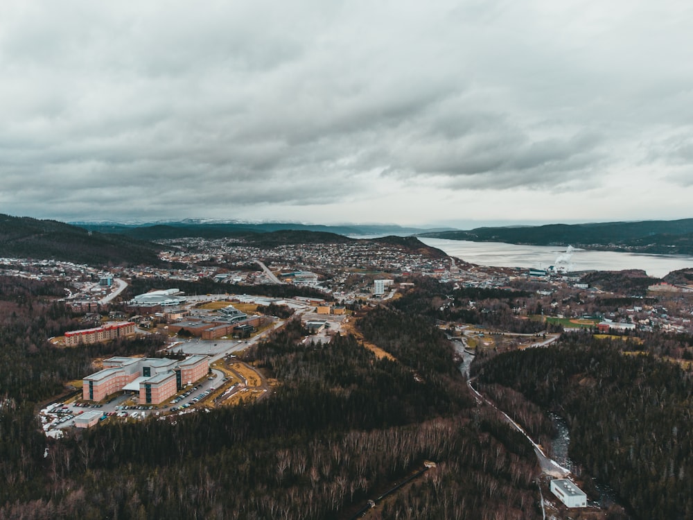 aerial view of city buildings during daytime