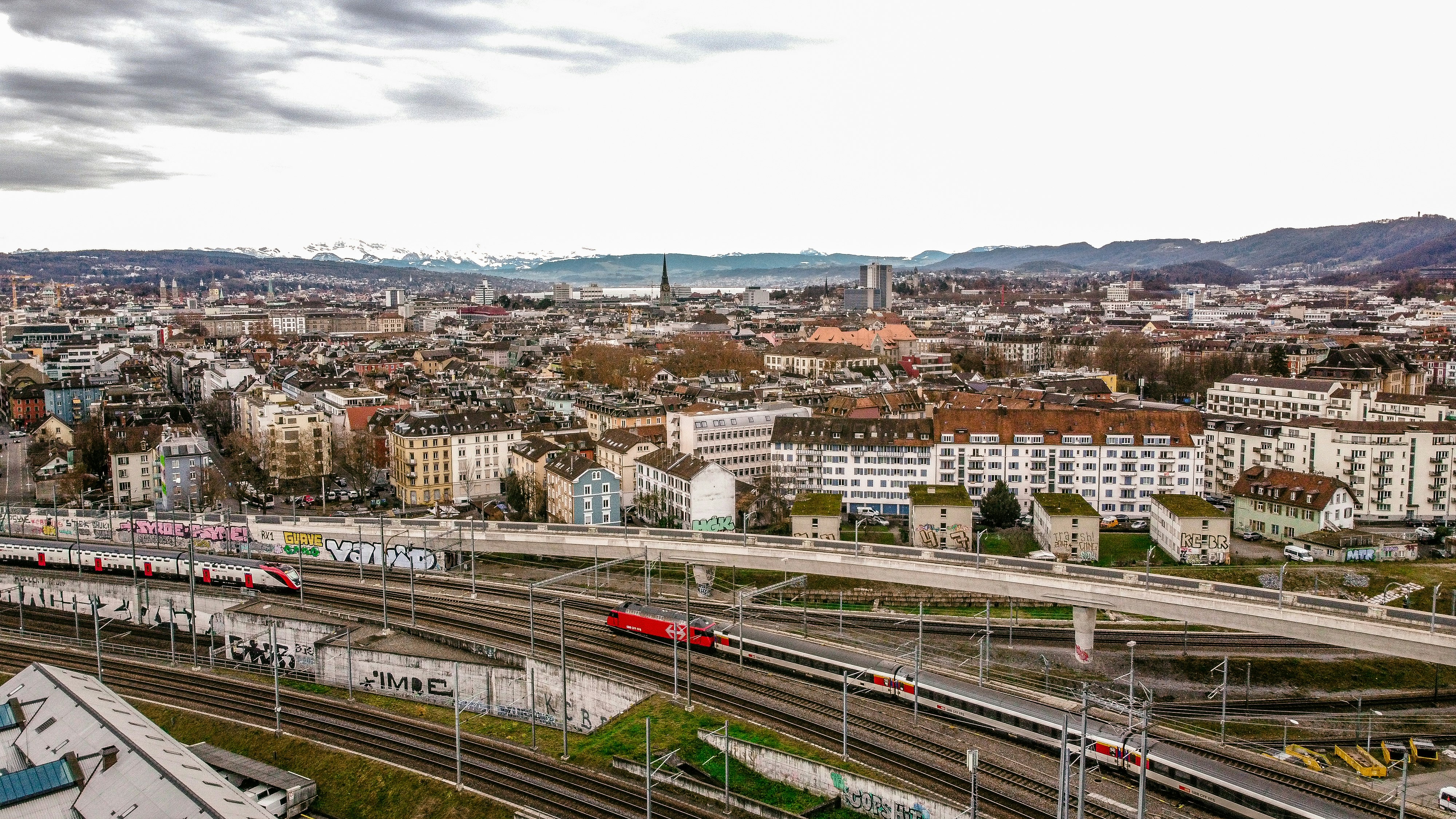 aerial view of city buildings during daytime