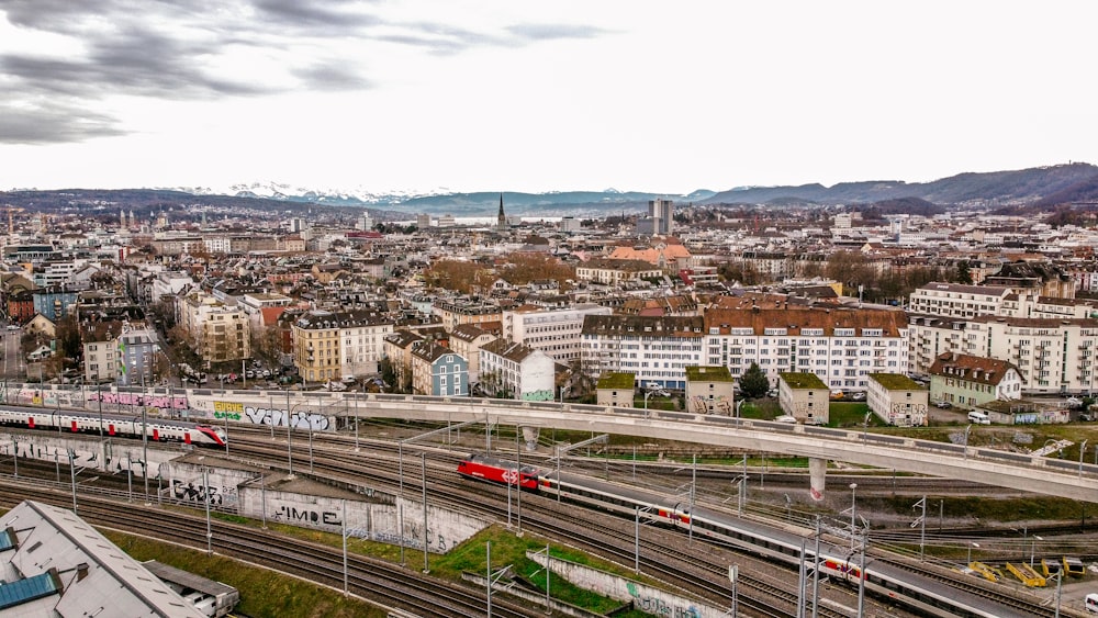 aerial view of city buildings during daytime