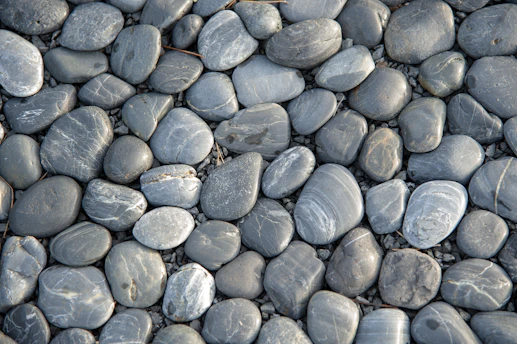 gray and black stone fragments