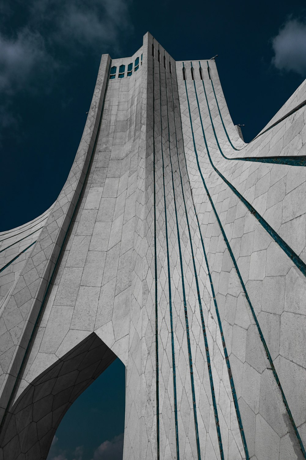 low angle photography of gray concrete building