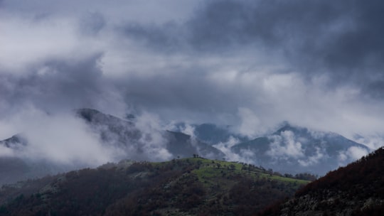 green mountain under white clouds in Kardzhali Province Bulgaria