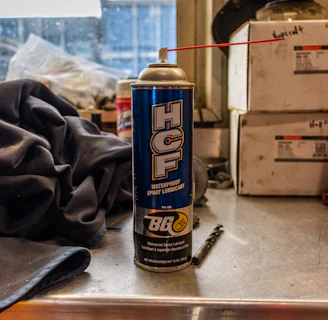 High-quality lubricants arranged in a professional setting.