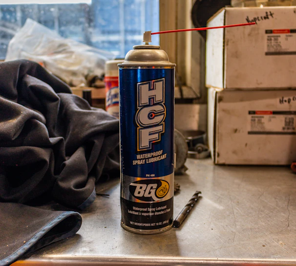 High-quality lubricants arranged in a professional setting.