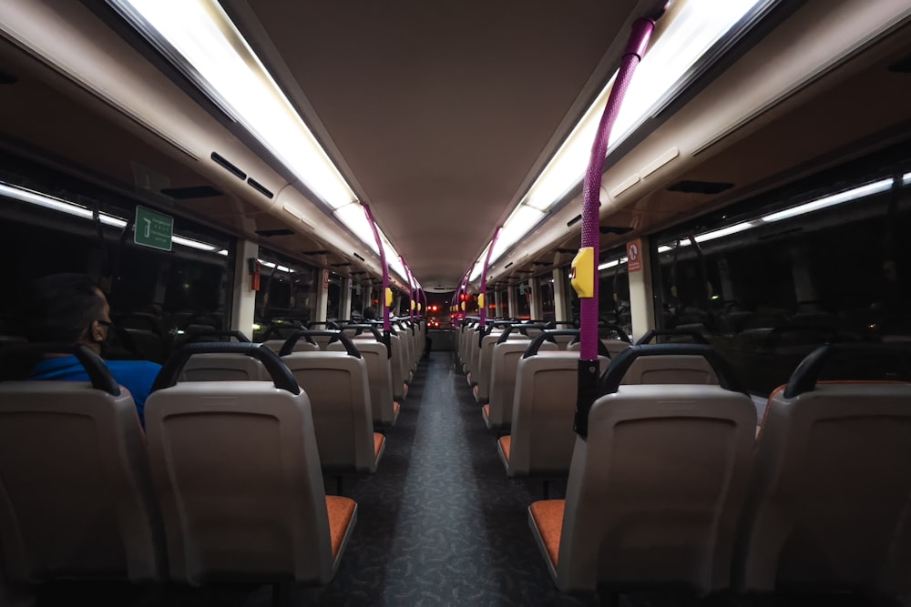 people sitting on bus seat