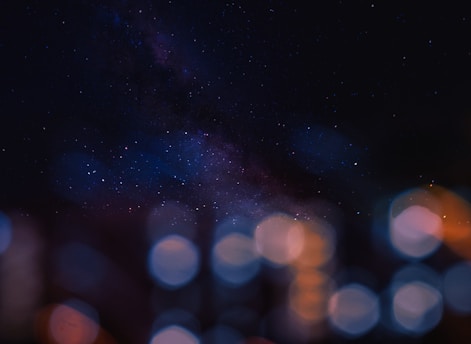 A cosmic landscape blending stars and guitars.