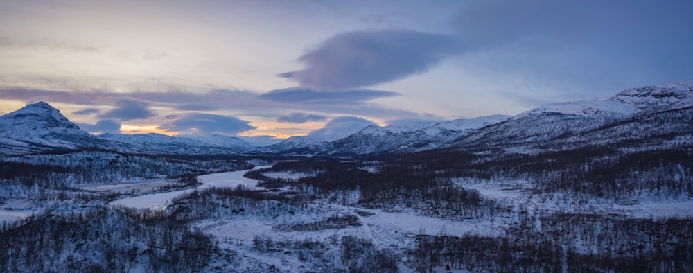 snow covered mountain under cloudy sky during daytime