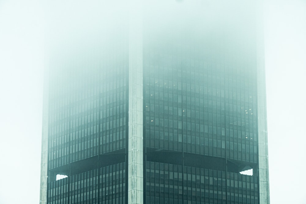 green and white concrete building