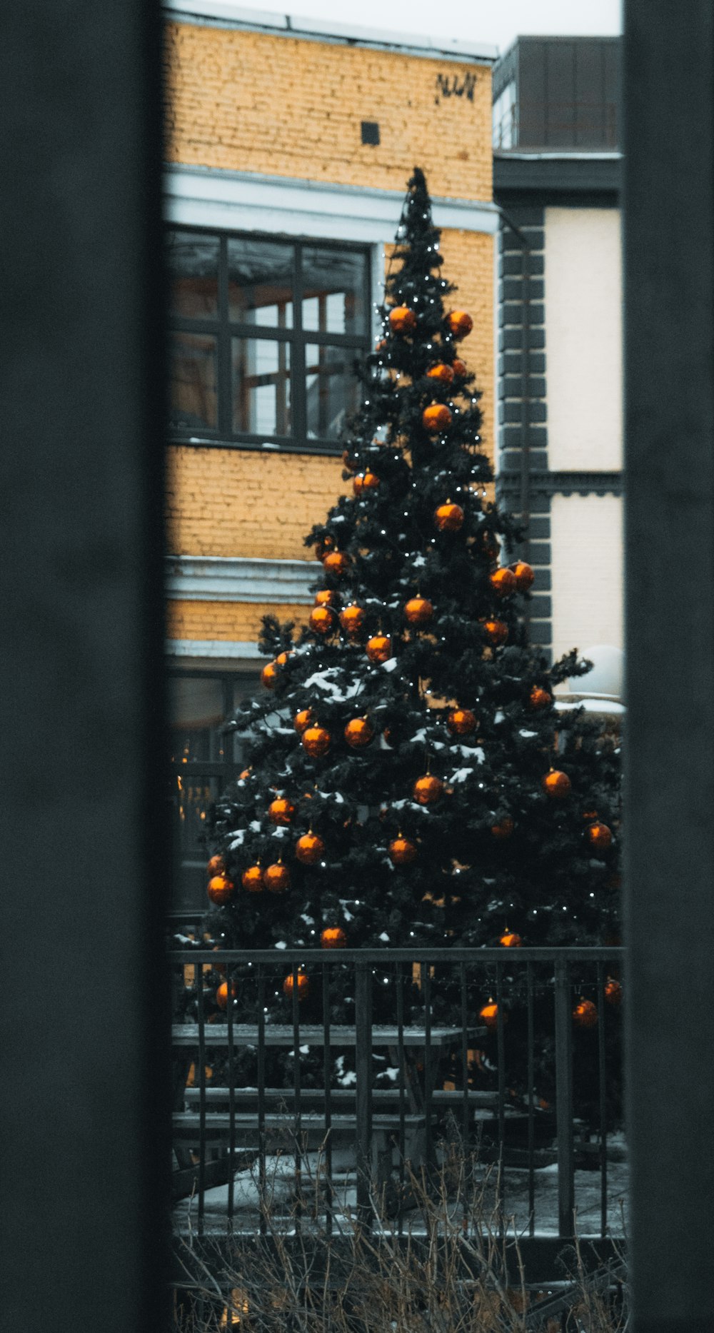 yellow and green christmas tree