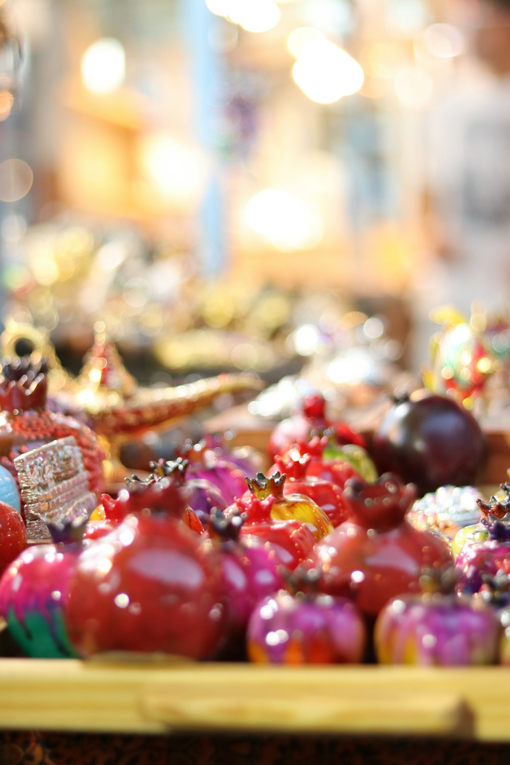 red and black baubles on christmas tree