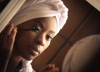 woman in white hijab smiling