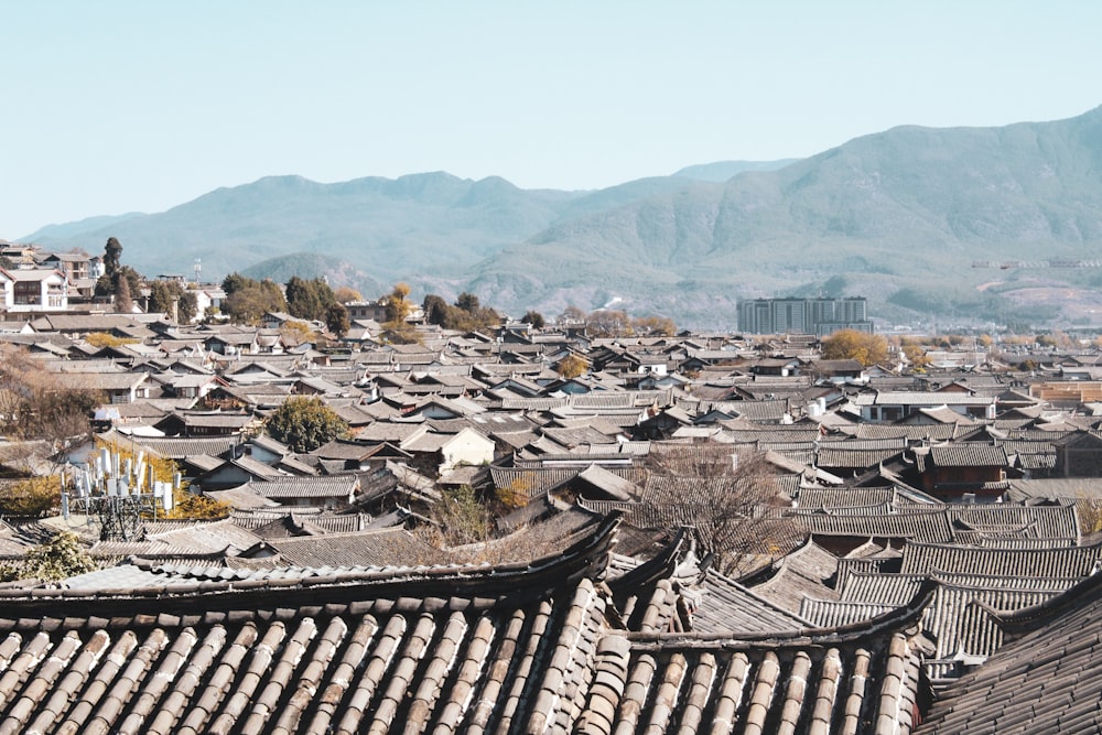 houses on mountain during daytime