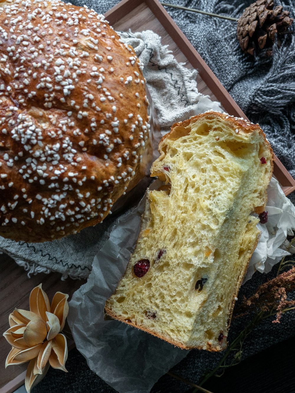 bread with cheese on top