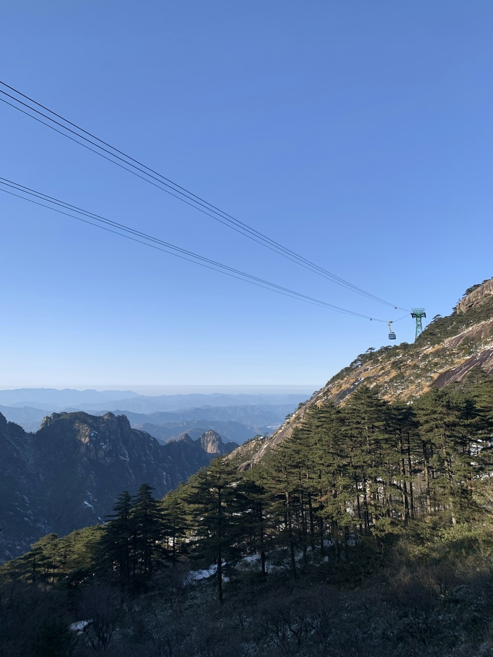 green trees on mountain under blue sky during daytime