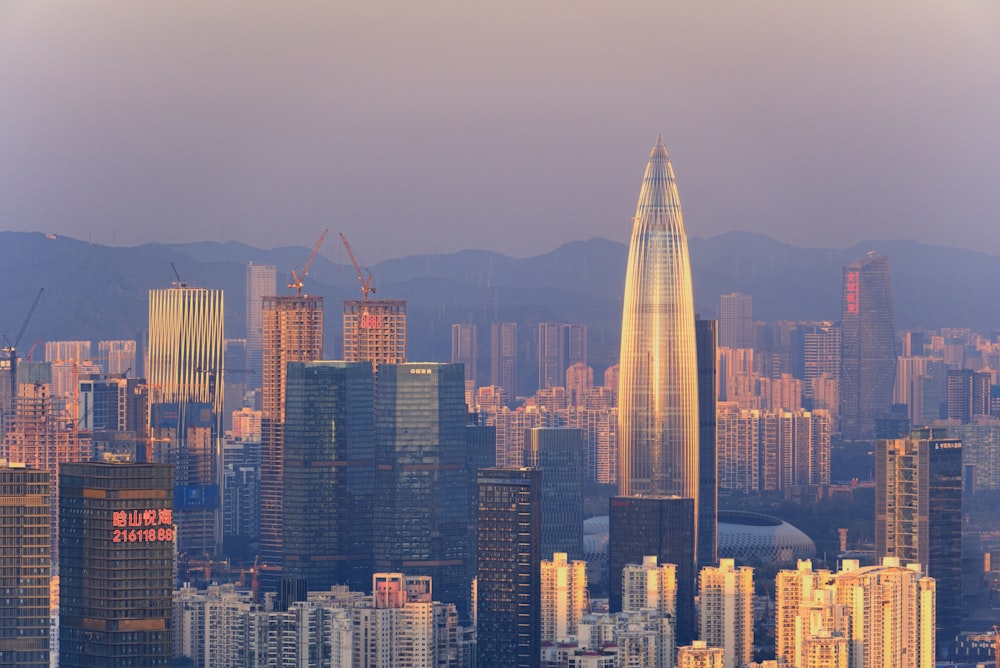 high rise buildings during daytime