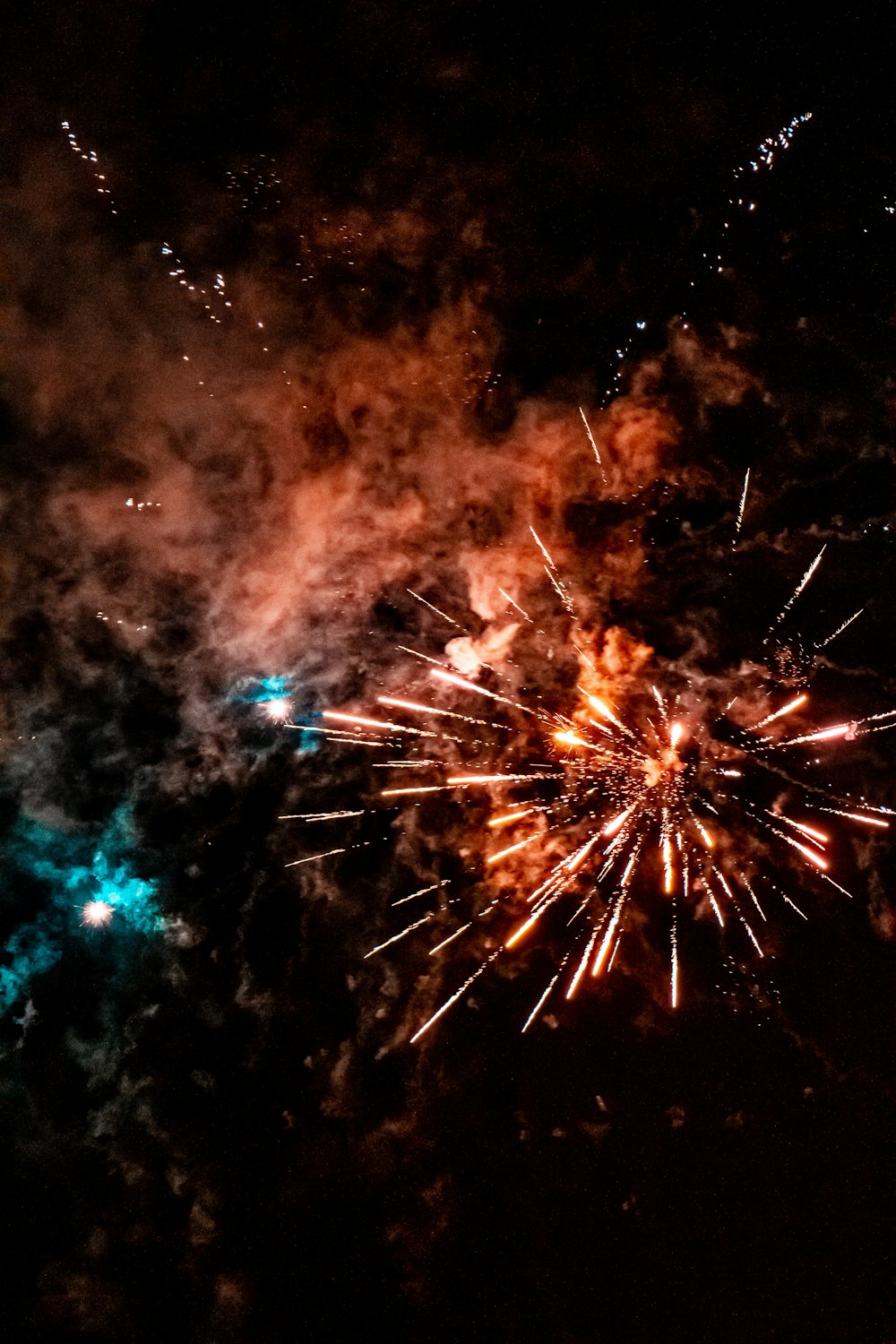 fireworks display during night time