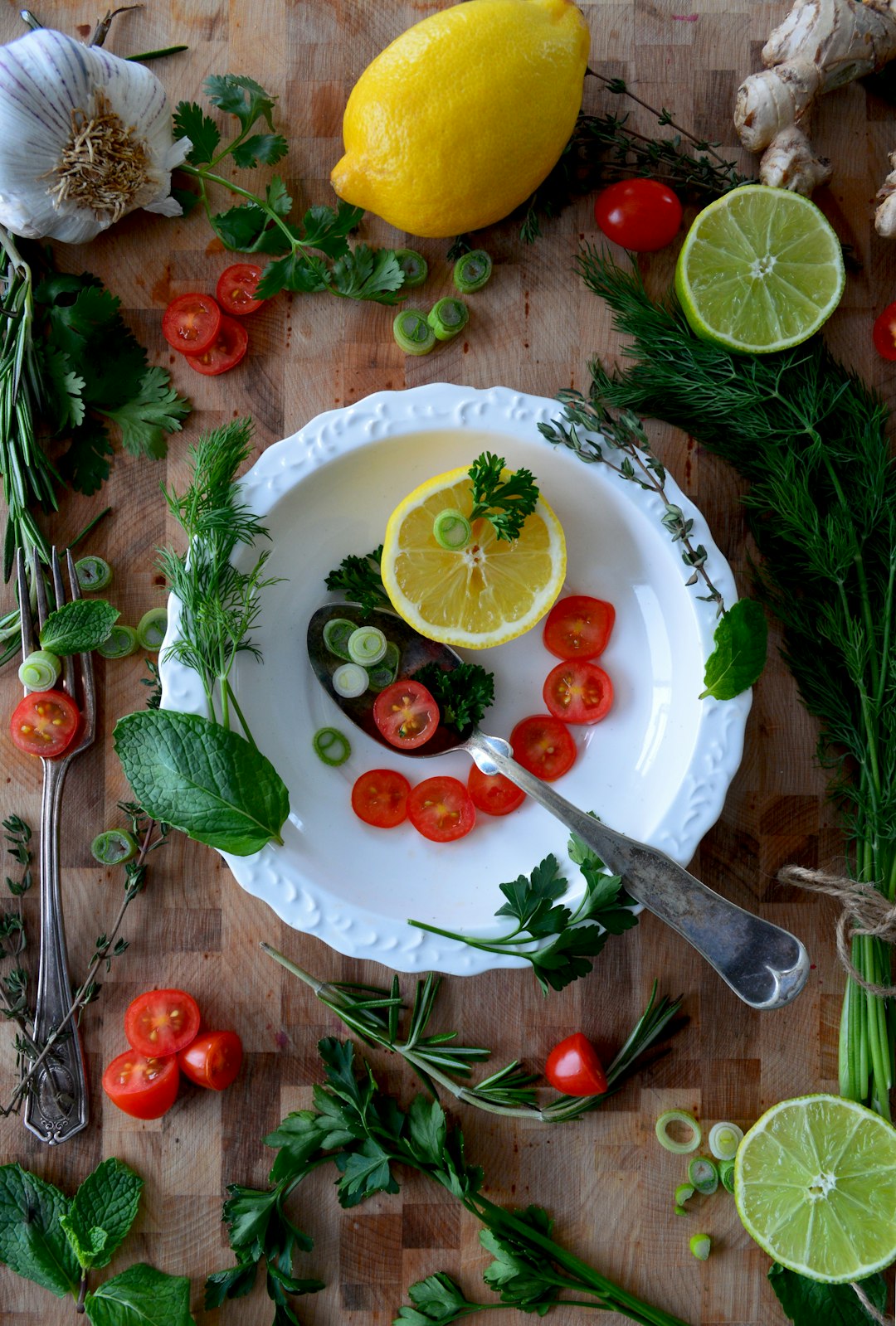 sliced lemon on white ceramic plate