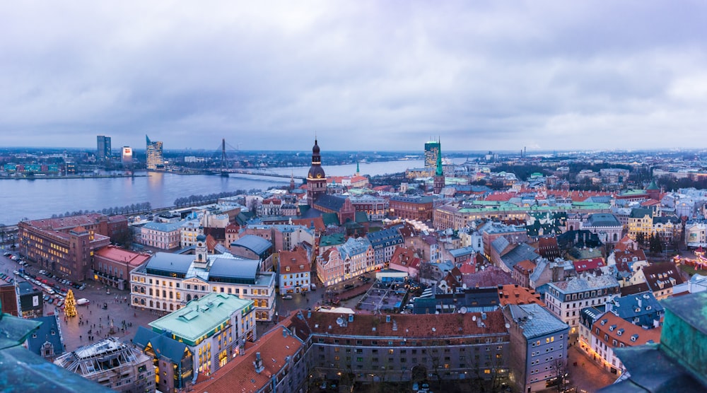 aerial view of city buildings during daytime