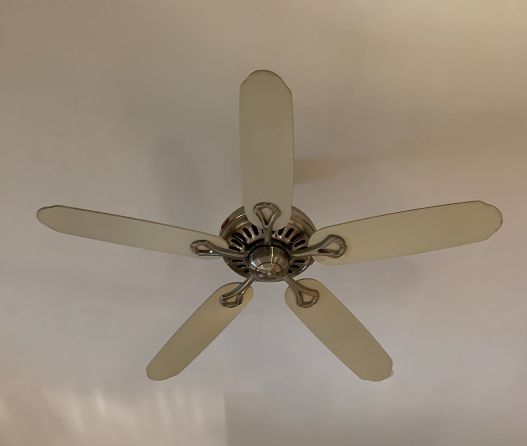  white 5 blade ceiling fan fan