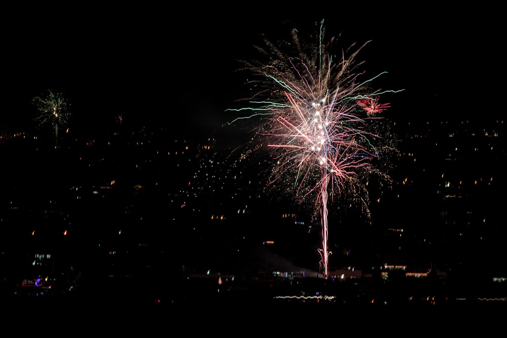 fireworks display during night time