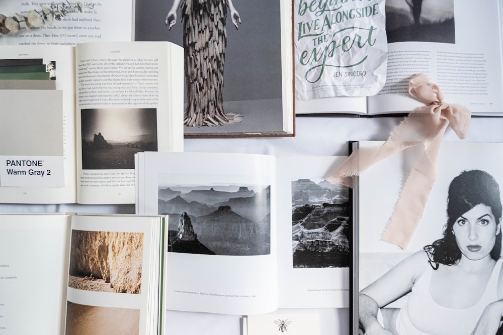 white wooden shelf with photos