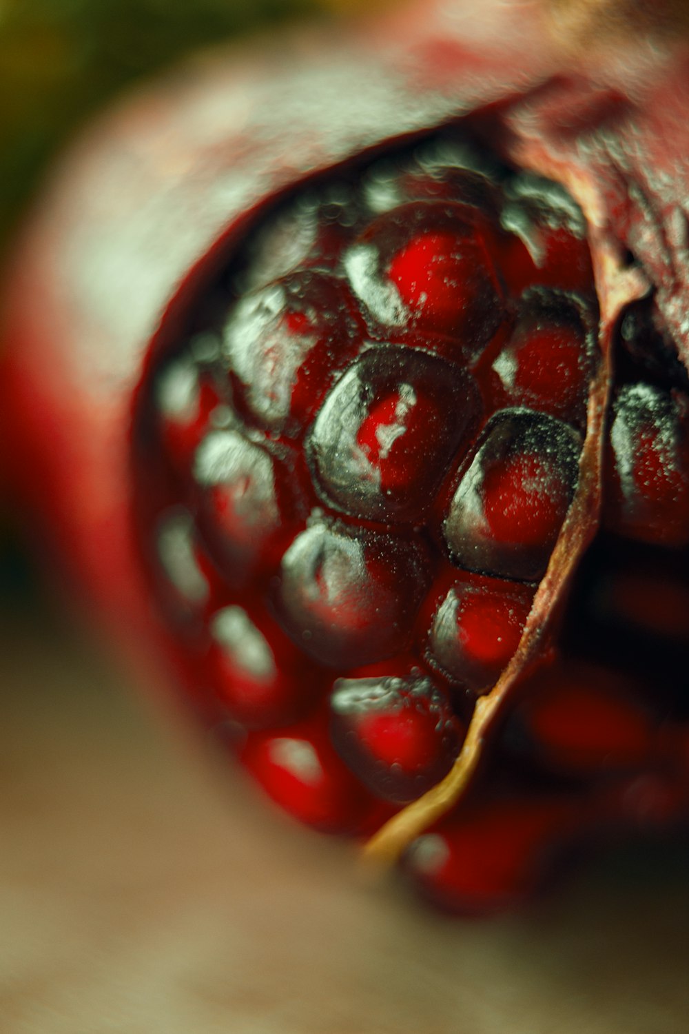 fruits ronds rouges en photographie en gros plan