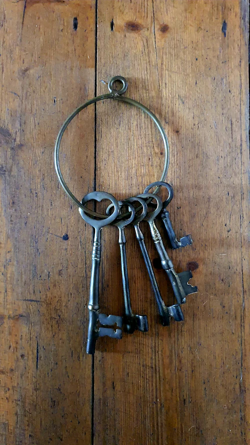 Behind the "Cold Burn Tech" wood keychains
