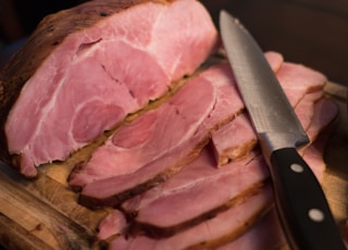 Christmas table ham cut to slicesDonations appreciated