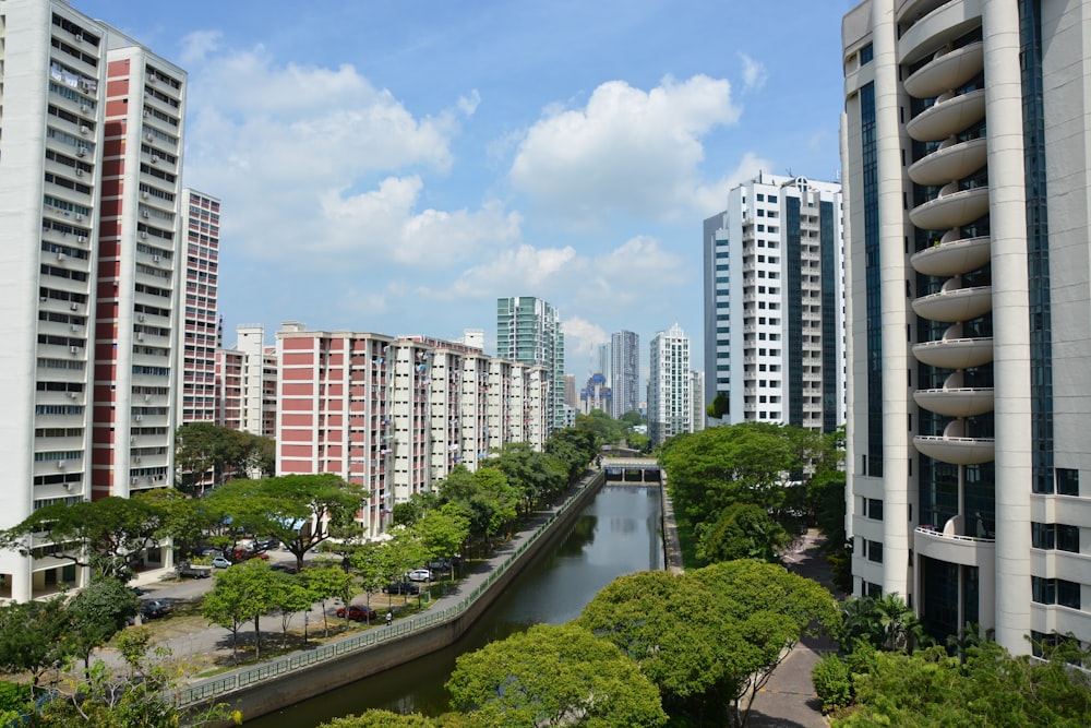 city buildings near body of water during daytime