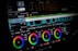 green and black audio mixer
