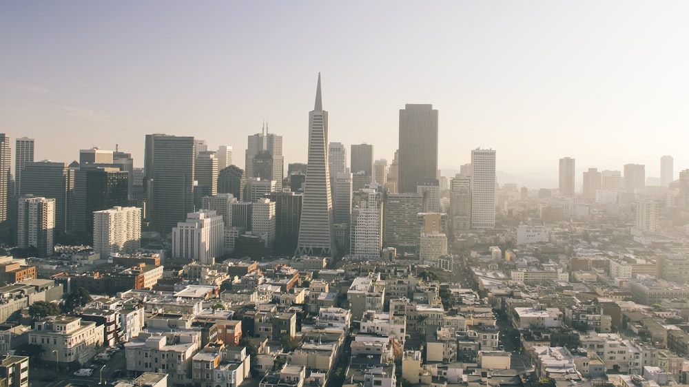 aerial view of city buildings during daytime