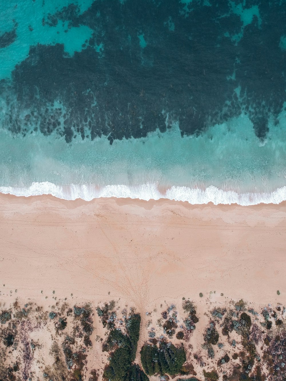 Vue aérienne de la plage pendant la journée