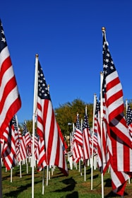 us a flags on flag poles