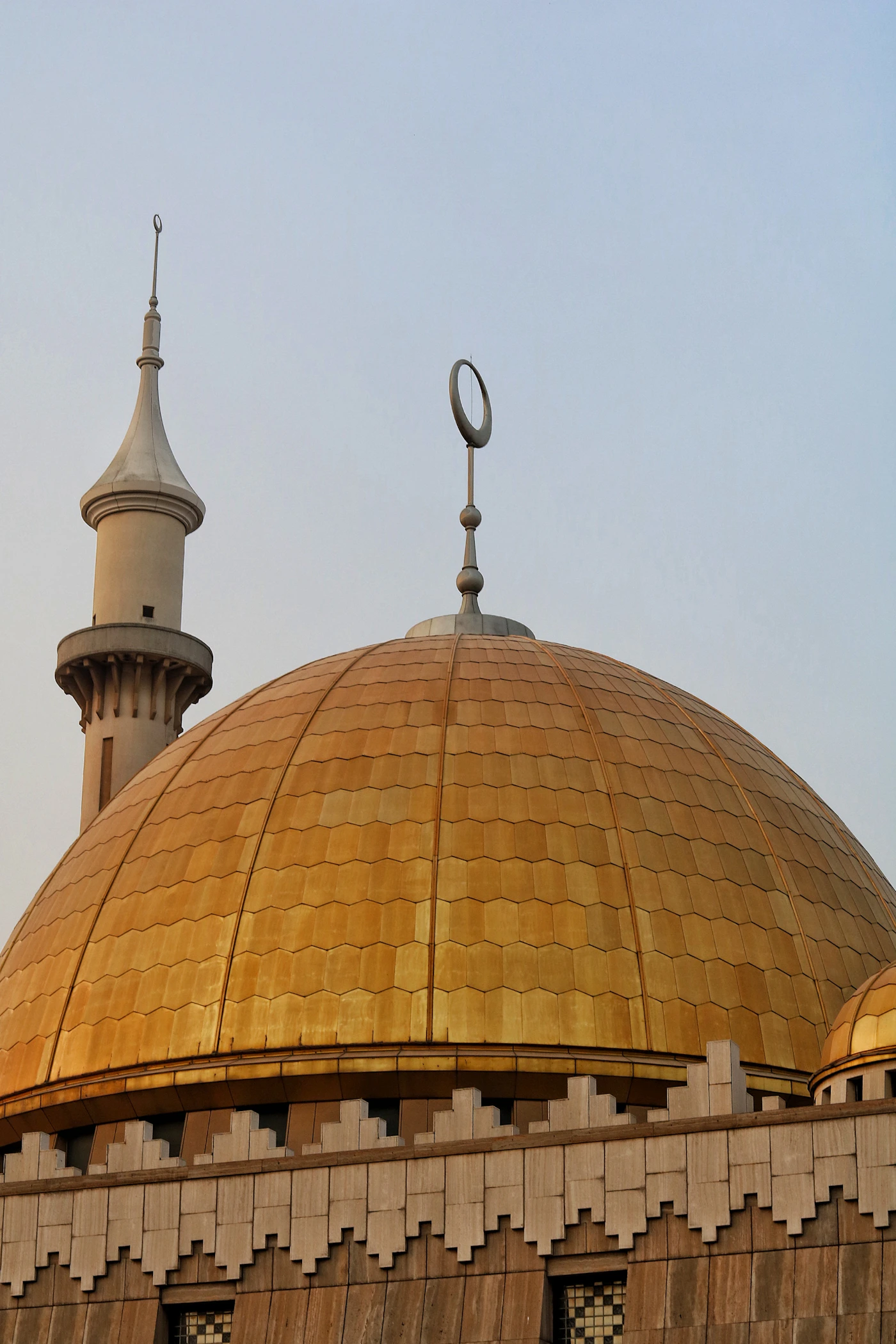 Abuja National Mosque golden dome