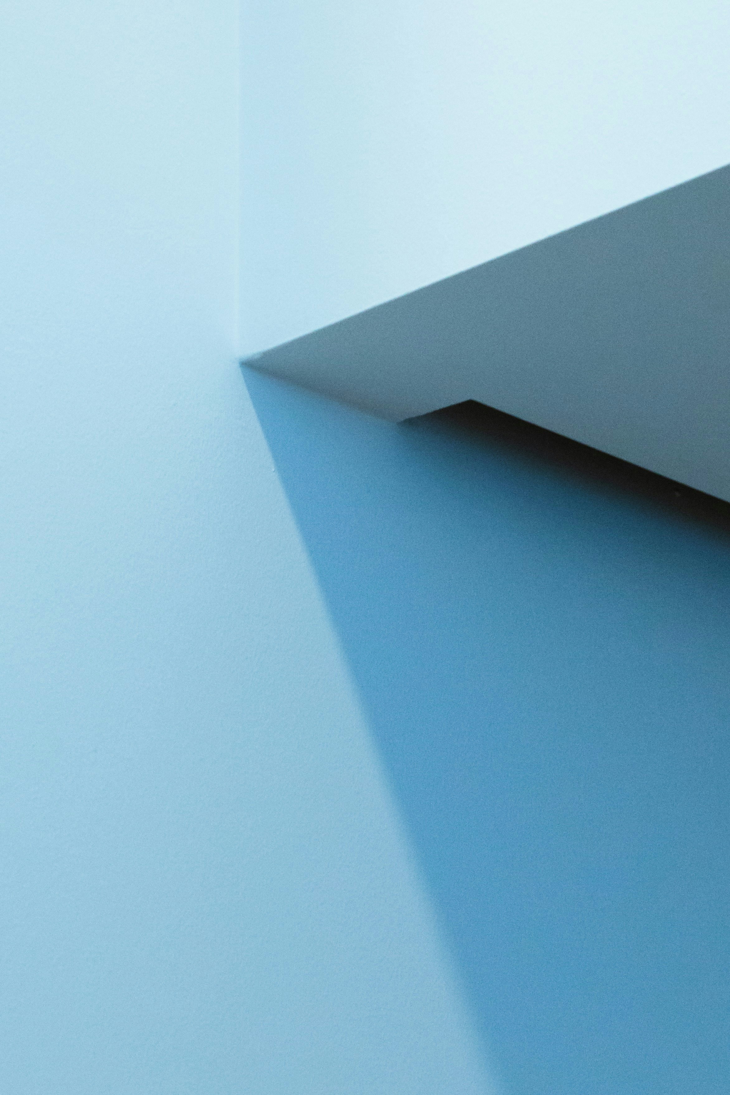 white wall paint near blue wall