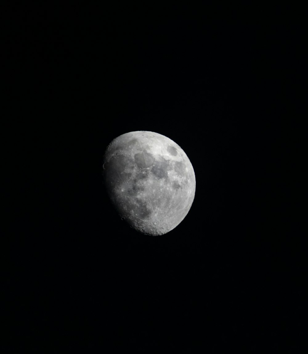 luna piena nel cielo notturno scuro