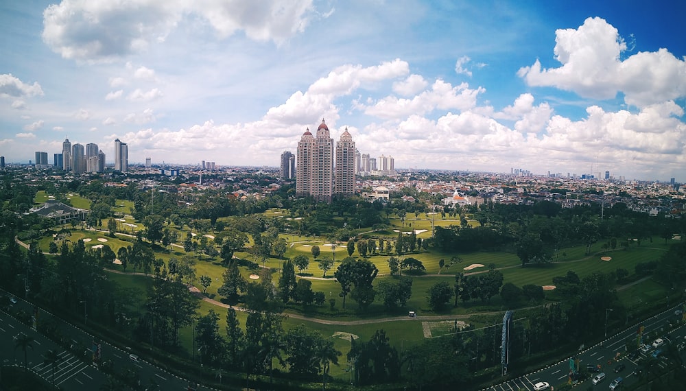 aerial view of city buildings during daytime