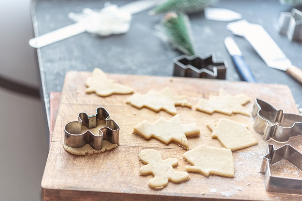 making Christmas cookies