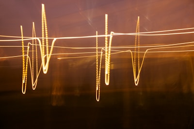 blue and white light streaks