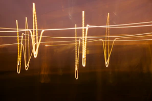 blue and white light streaks