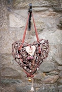 A rustic farmhouse wreath made of twigs and burlap.