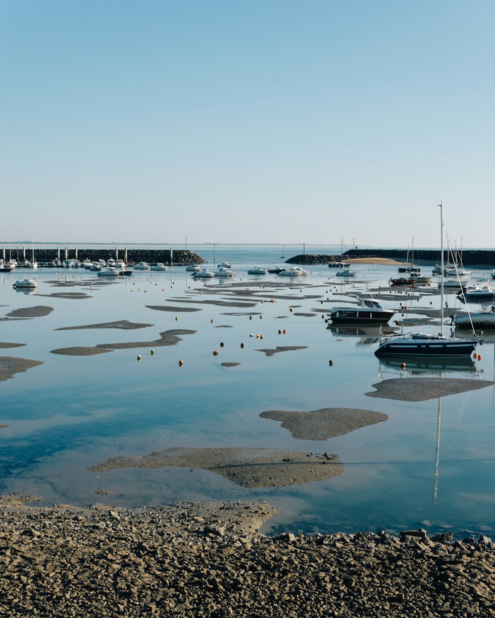 white boats on sea under blue sky during daytime