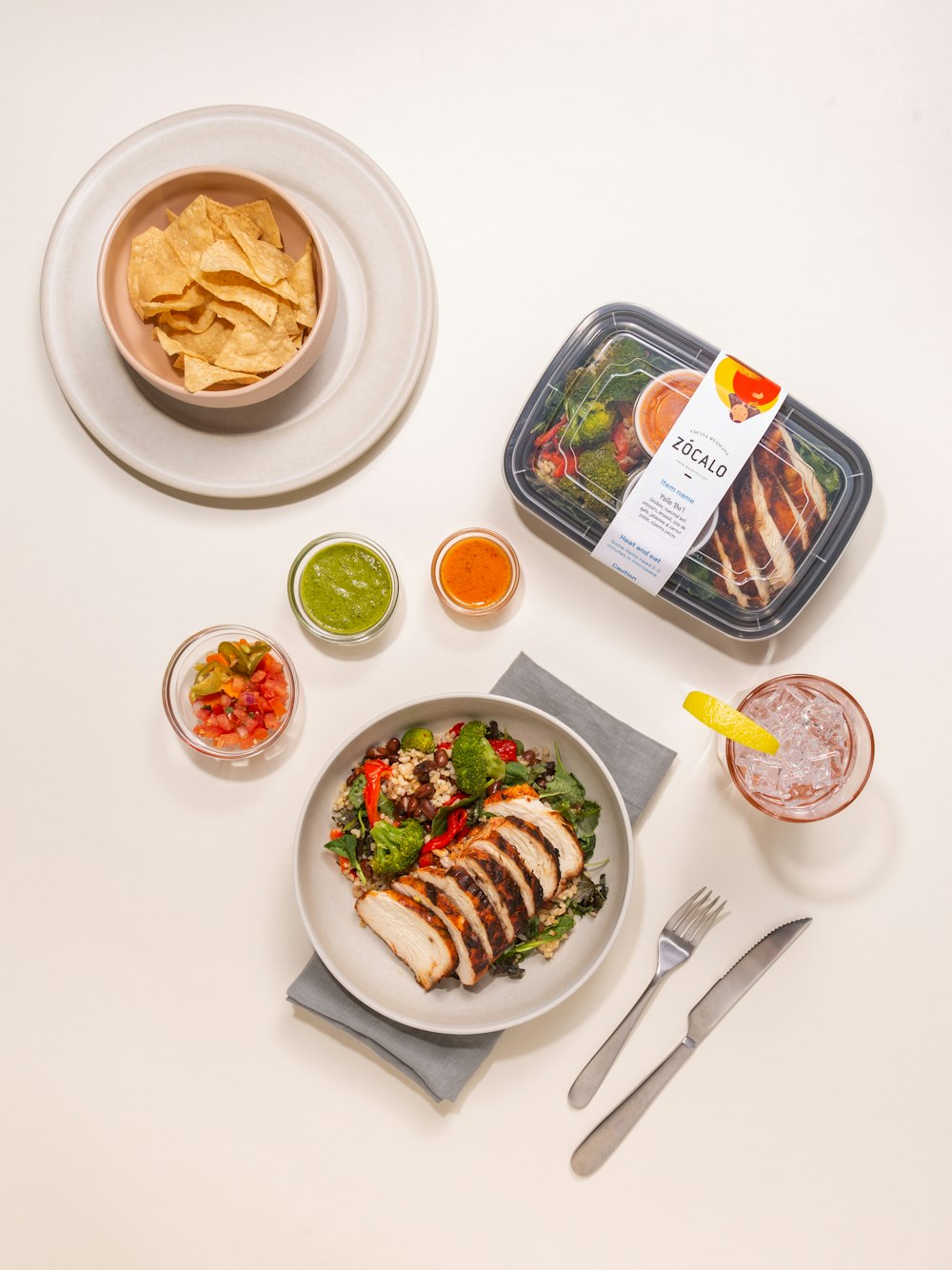 white ceramic plate with food on white table