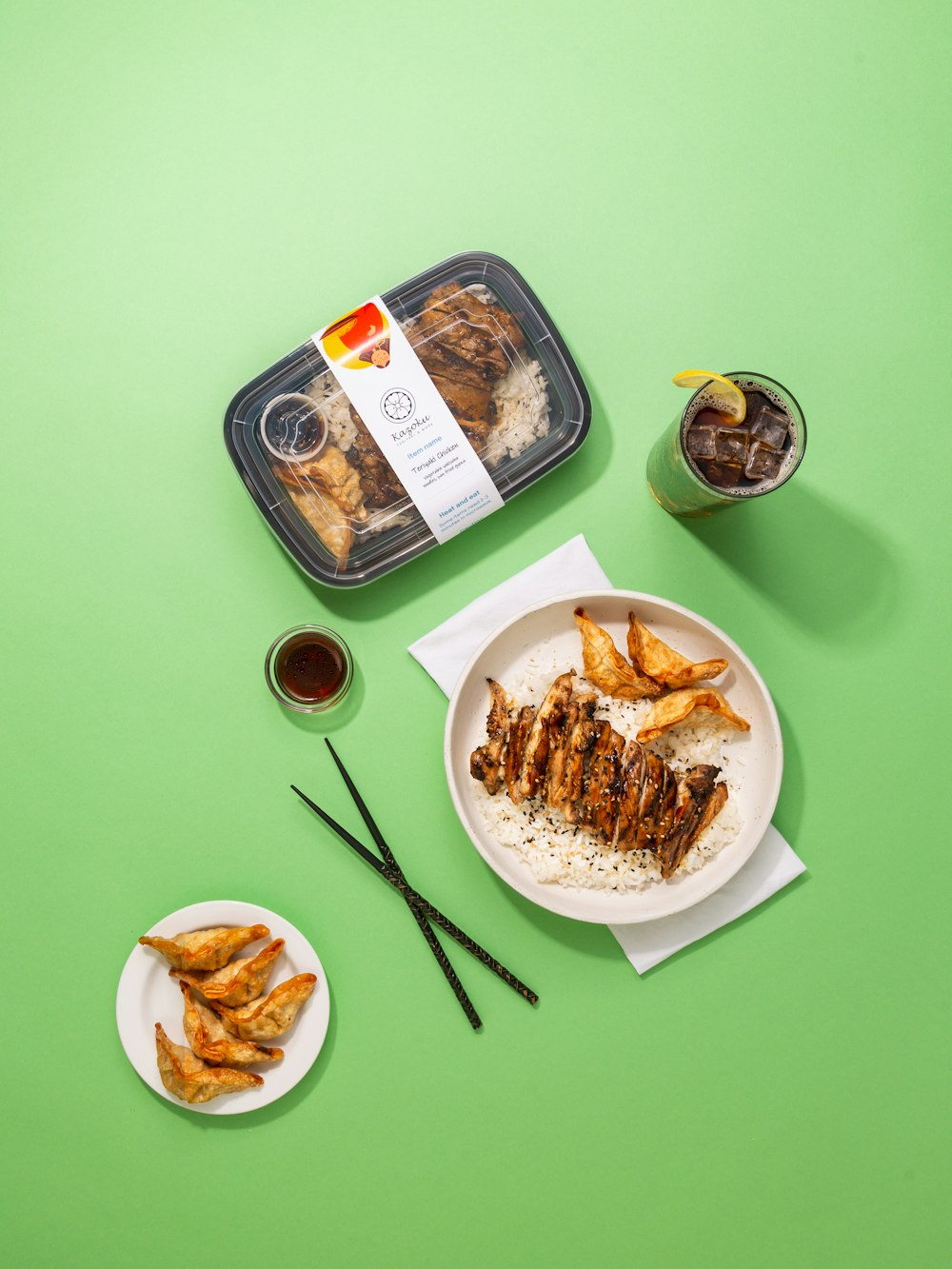 white ceramic plate with food on green table