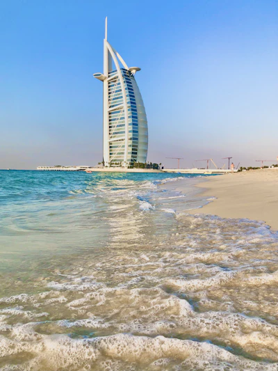 People on JBR Beach, Dubai