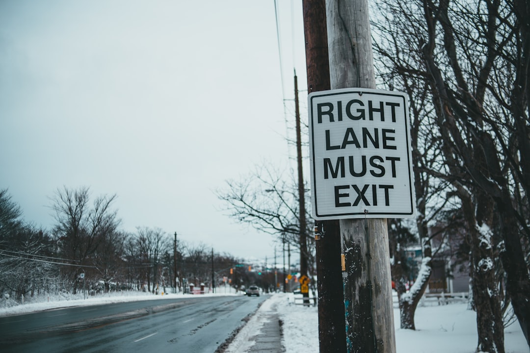 white and black stop road sign