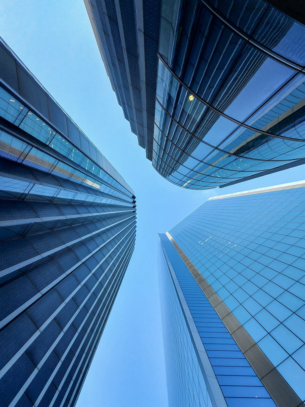 low angle photography of high rise building