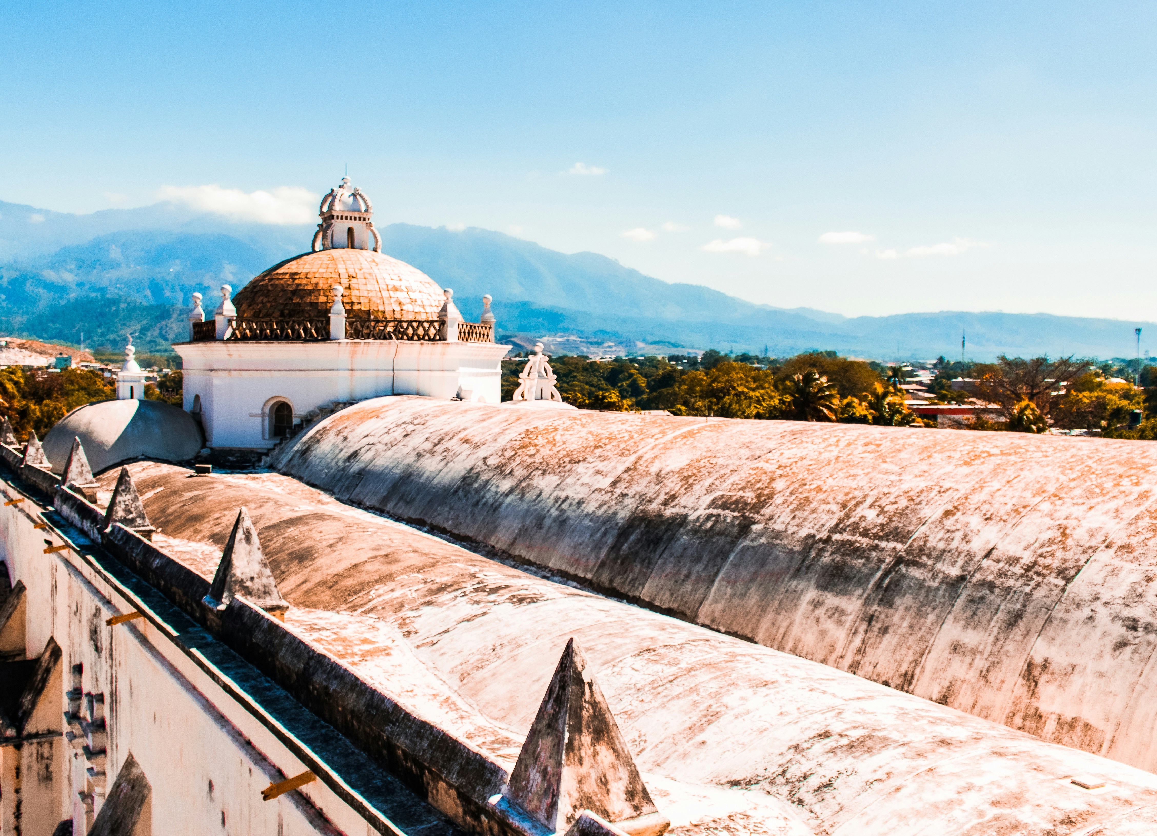 brown and white concrete building