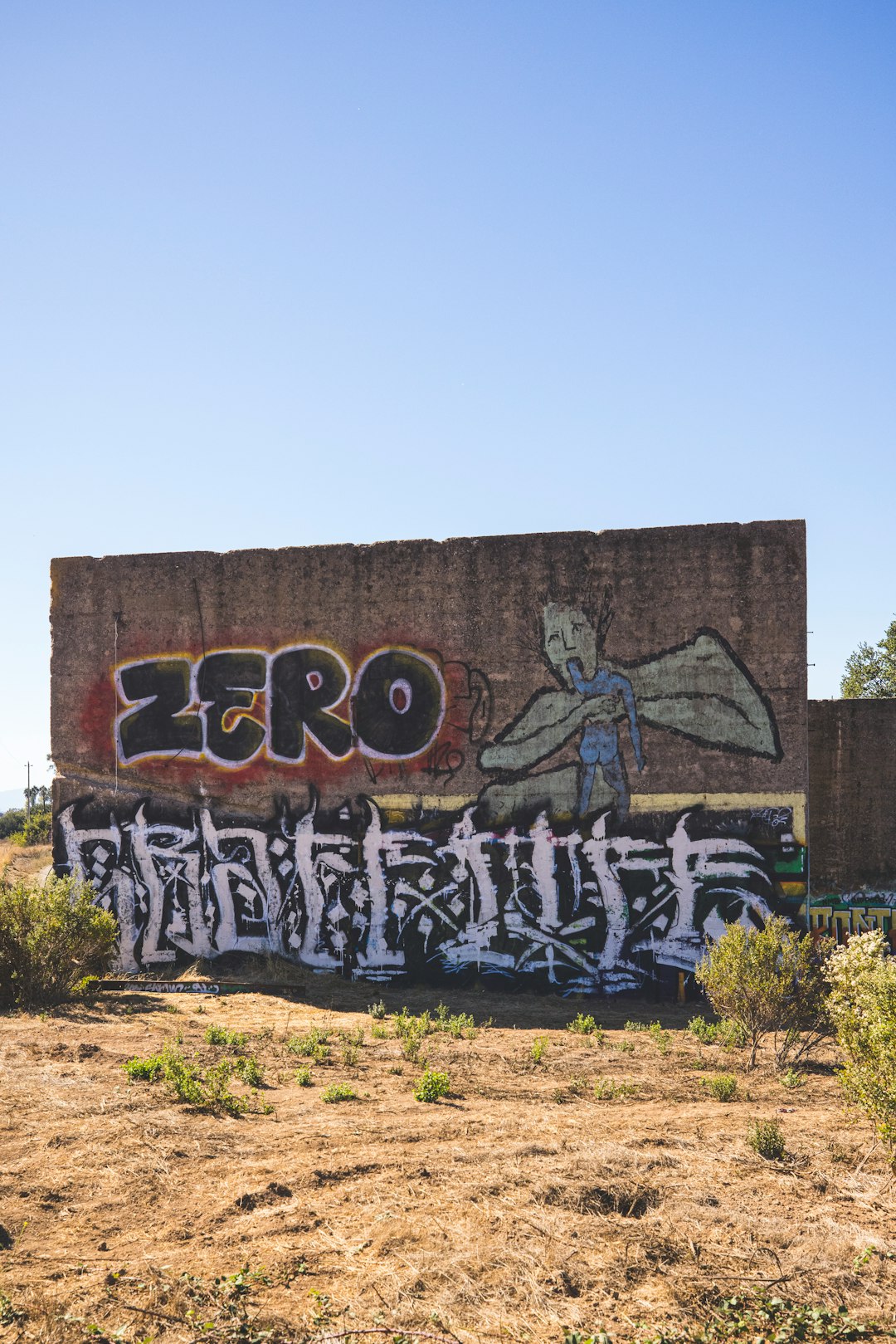 black and white graffiti on wall